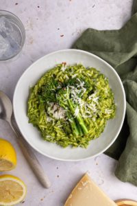 Green Rice Shaped Pasta Recipe (Orzo pasta) – Froothie Blog